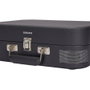 Aiwa VPX-1951TN Tocadiscos Vintage con Maletín de Cuero Titanio, Bluetooth y Grabación USB